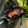 Watercolor Taurus Zodiac Sign Print Car Side Mirror Covers
