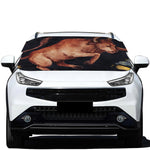 Watercolor Taurus Zodiac Sign Print Car Windshield Snow Cover