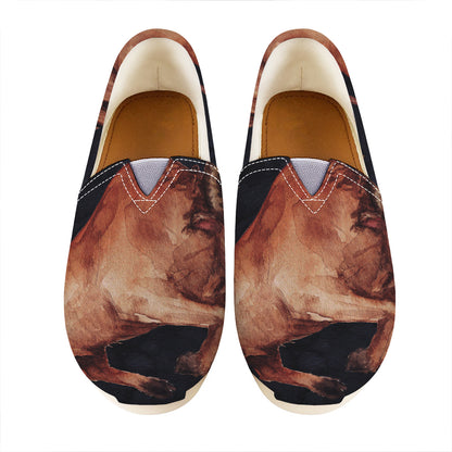 Watercolor Taurus Zodiac Sign Print Casual Shoes