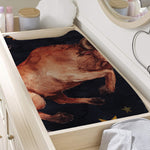 Watercolor Taurus Zodiac Sign Print Changing Pad Cover