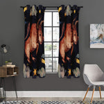 Watercolor Taurus Zodiac Sign Print Curtain
