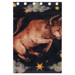 Watercolor Taurus Zodiac Sign Print Curtain
