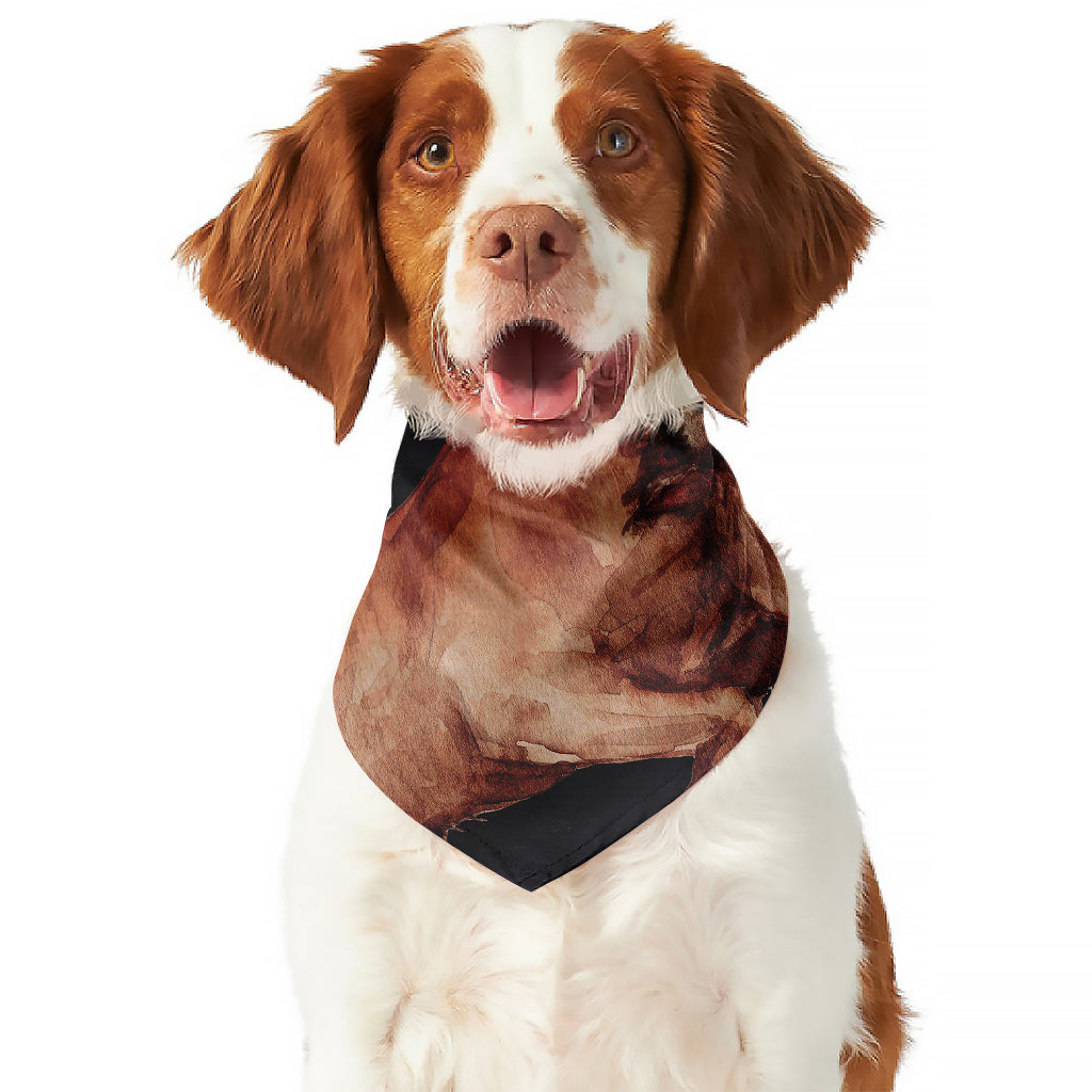 Watercolor Taurus Zodiac Sign Print Dog Bandana