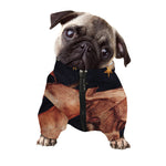 Watercolor Taurus Zodiac Sign Print Dog Zip Up Jacket