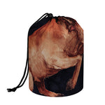 Watercolor Taurus Zodiac Sign Print Drawstring Makeup Bag