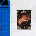 Watercolor Taurus Zodiac Sign Print Garden Flag