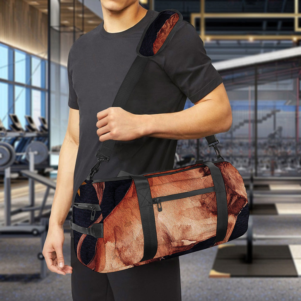 Watercolor Taurus Zodiac Sign Print Gym Bag