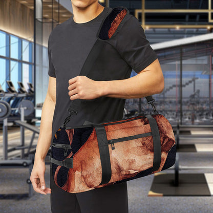 Watercolor Taurus Zodiac Sign Print Gym Bag