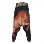 Watercolor Taurus Zodiac Sign Print Hammer Pants