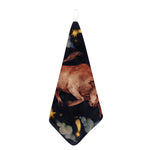 Watercolor Taurus Zodiac Sign Print Hand Towel