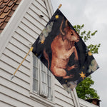 Watercolor Taurus Zodiac Sign Print House Flag