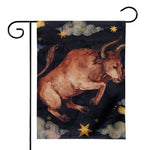 Watercolor Taurus Zodiac Sign Print House Flag