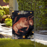 Watercolor Taurus Zodiac Sign Print House Flag