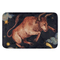 Watercolor Taurus Zodiac Sign Print Indoor Door Mat
