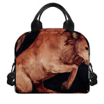 Watercolor Taurus Zodiac Sign Print Insulated Lunch Bag