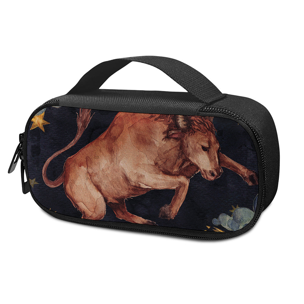 Watercolor Taurus Zodiac Sign Print Insulin Cooler Travel Case