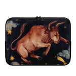 Watercolor Taurus Zodiac Sign Print Laptop Sleeve