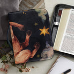 Watercolor Taurus Zodiac Sign Print Leather Bible Cover