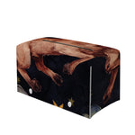 Watercolor Taurus Zodiac Sign Print Leather Tissue Box Cover