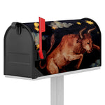 Watercolor Taurus Zodiac Sign Print Mailbox Cover