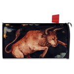 Watercolor Taurus Zodiac Sign Print Mailbox Cover