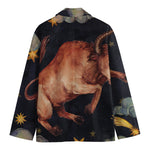 Watercolor Taurus Zodiac Sign Print Men's Blazer