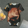 Watercolor Taurus Zodiac Sign Print Men's Bodysuit