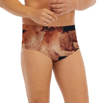 Watercolor Taurus Zodiac Sign Print Men's Briefs