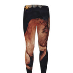 Watercolor Taurus Zodiac Sign Print Men's leggings