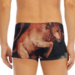 Watercolor Taurus Zodiac Sign Print Men's Short Boxer Briefs