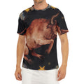 Watercolor Taurus Zodiac Sign Print Men's Short Sleeve Rash Guard
