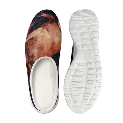Watercolor Taurus Zodiac Sign Print Mesh Casual Shoes