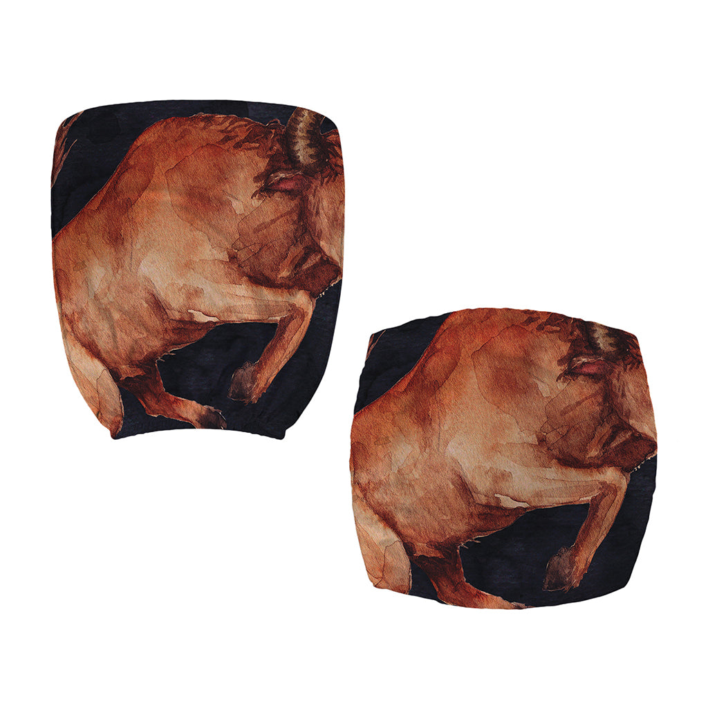 Watercolor Taurus Zodiac Sign Print Office Chair Cover