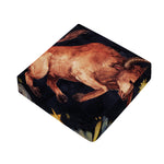Watercolor Taurus Zodiac Sign Print Outdoor Seat Cushion Cover