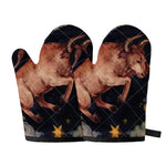 Watercolor Taurus Zodiac Sign Print Oven Mitts