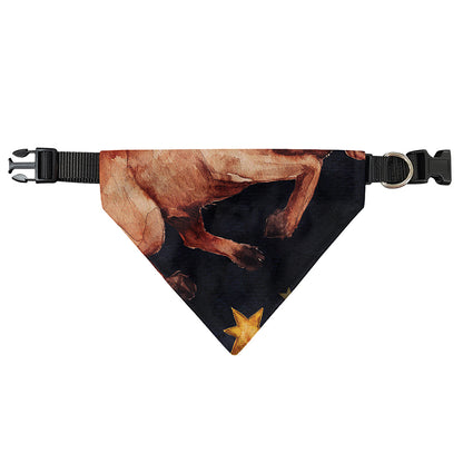 Watercolor Taurus Zodiac Sign Print Over The Collar Dog Bandana