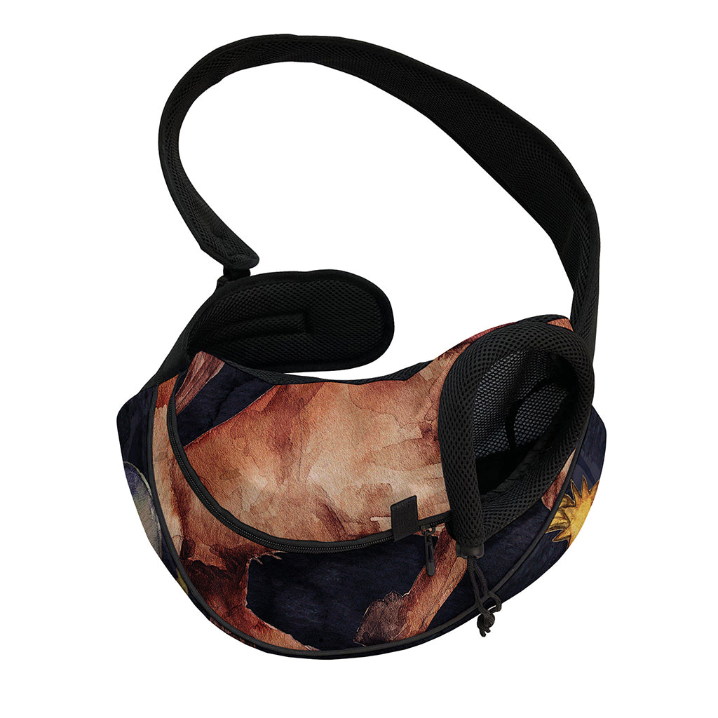 Watercolor Taurus Zodiac Sign Print Pet Sling Carrier