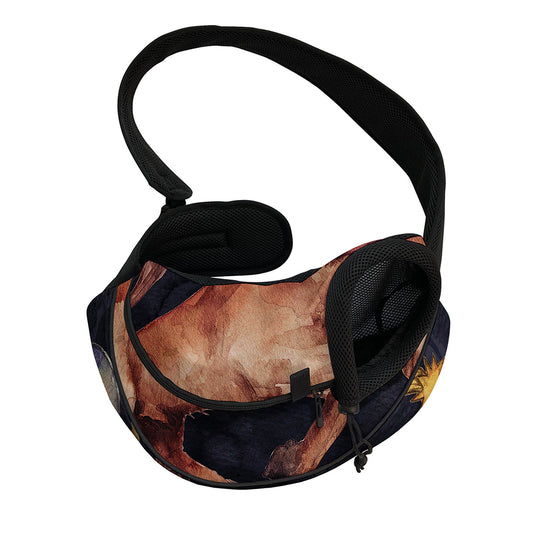 Watercolor Taurus Zodiac Sign Print Pet Sling Carrier
