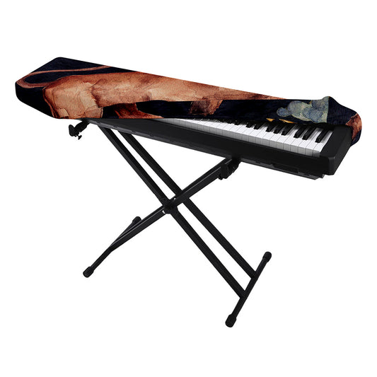Watercolor Taurus Zodiac Sign Print Piano Keyboard Cover