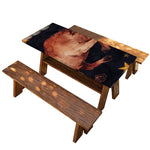 Watercolor Taurus Zodiac Sign Print Picnic Table Cover