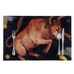 Watercolor Taurus Zodiac Sign Print Placemat