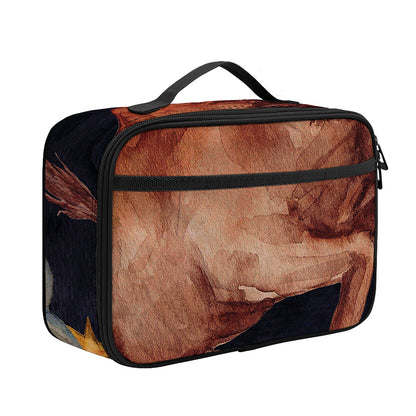 Watercolor Taurus Zodiac Sign Print Portable Lunch Bag