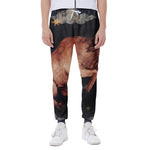 Watercolor Taurus Zodiac Sign Print Scuba Joggers