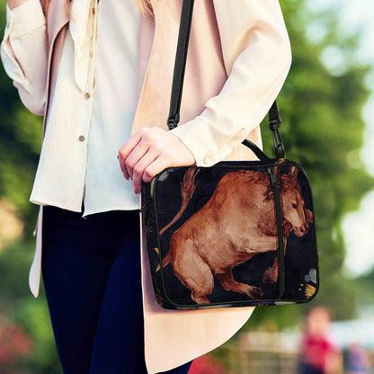 Watercolor Taurus Zodiac Sign Print Shoulder Strap Bible Bag