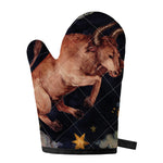 Watercolor Taurus Zodiac Sign Print Single Oven Mitt