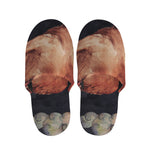 Watercolor Taurus Zodiac Sign Print Slippers