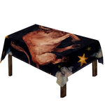 Watercolor Taurus Zodiac Sign Print Tablecloth