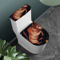 Watercolor Taurus Zodiac Sign Print Toilet Lid And Tank Cover Set