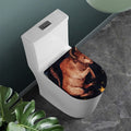 Watercolor Taurus Zodiac Sign Print Toilet Lid Cover