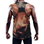 Watercolor Taurus Zodiac Sign Print Training Tank Top